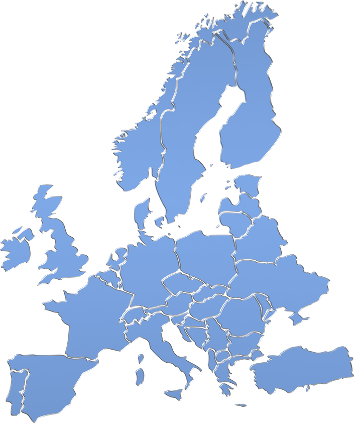 Carte de la France et de l’Europe